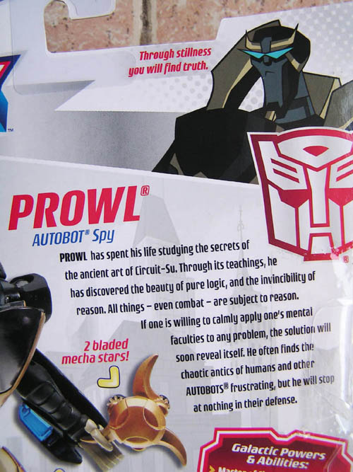 Transformers News: Transformers: Animated Prowl Bio
