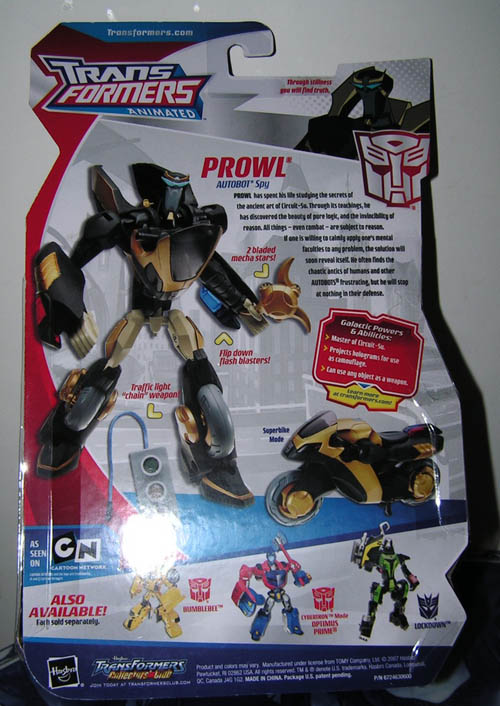 Transformers News: Transformers: Animated Prowl Bio