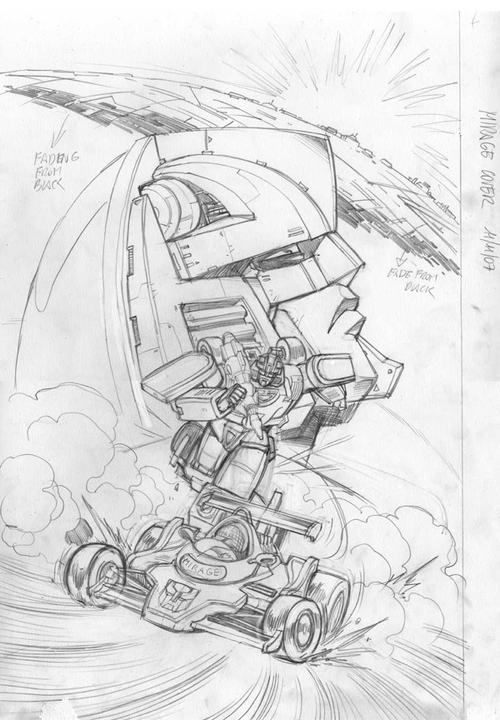 Transformers News: Spotlight: Mirage Cover Art