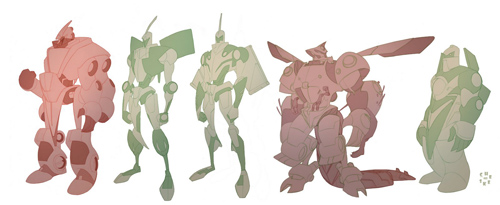 Transformers News: Image of concept design Animated Dinobots released