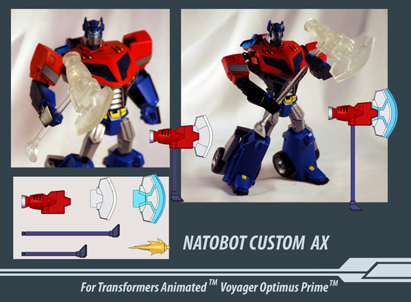 Transformers News: Custom TFA Voyager Prime Axe {L_IMAGE}