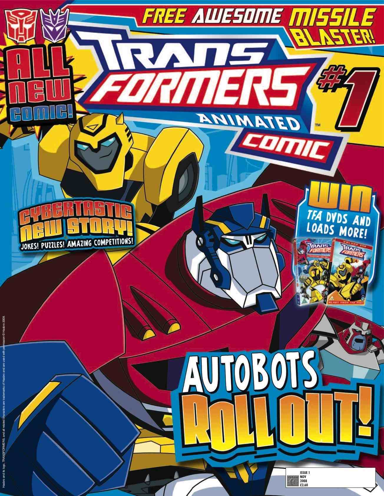 TRANSFORMERS Animated Comic' Cover #1 By Titan Comics