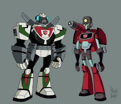 Transformers News: New Colored Images of Animated Wheeljack & Perceptor {L_IMAGE}