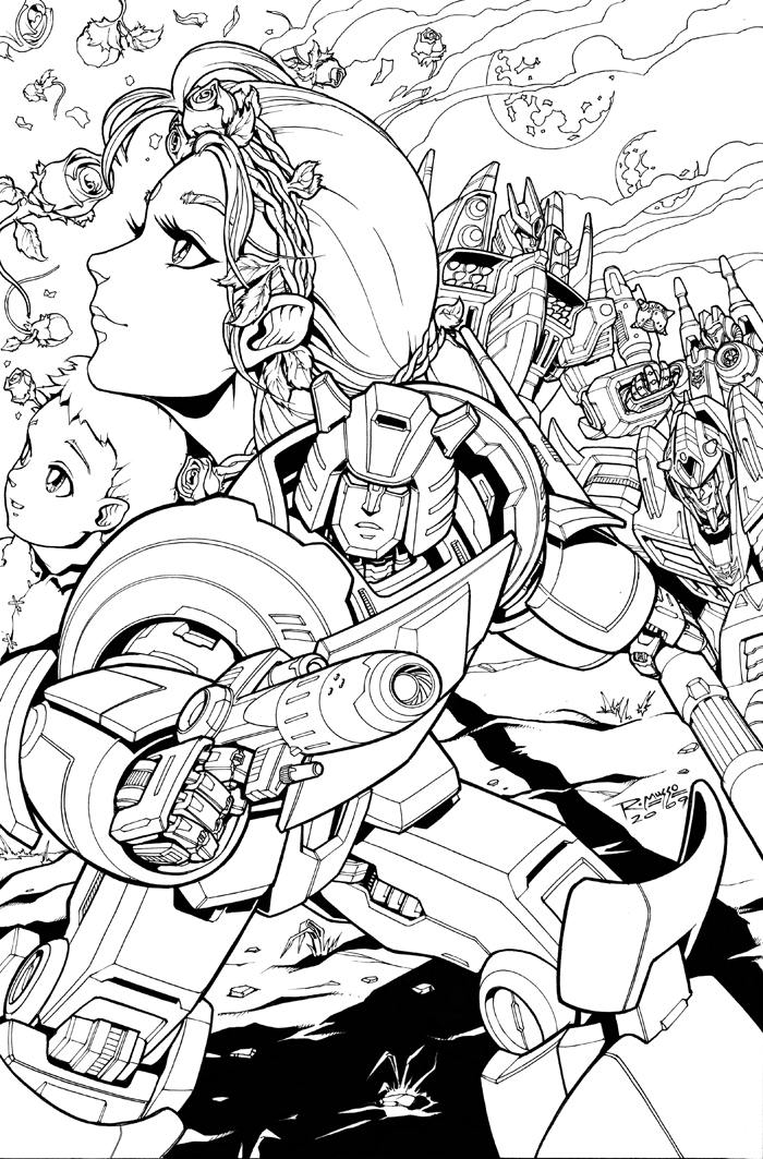 Spotlight Cliffjumper Cover Lineart