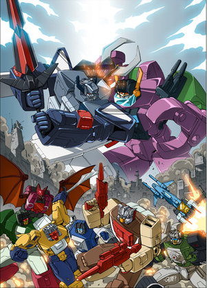 Transformers News: Madman Headmasters DVD Cover Art By Guido Guidi Madman Headmasters Cover Art By Guido Guidi