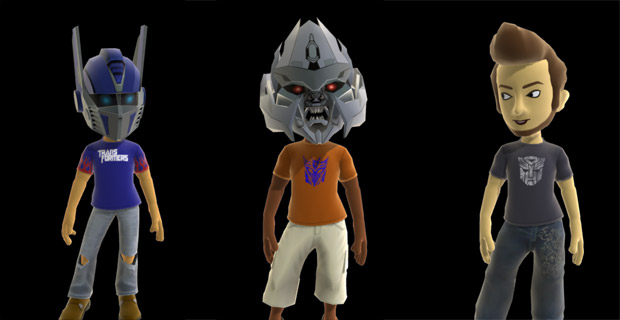 Transformers News: New Transformers Gear for XBOX Live Avatars