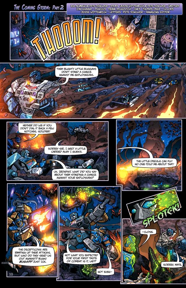 Transformers News: Transformers Collectors' Club 2010 Comic - 'The Coming Storm' Preview Image