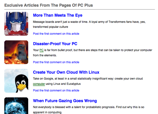 Transformers News: PC Plus Magazine Analyzes Transformers Message Board Phenomenon Image