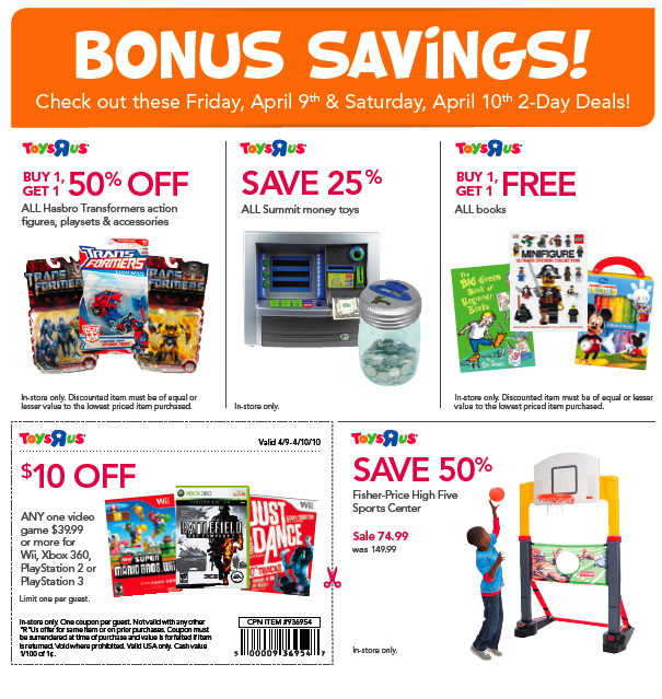 Transformers News: Transformers Toys 'R Us Sale- Today and Tomorrow Only! Image