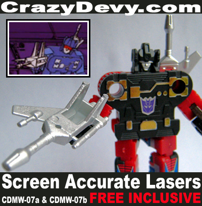 Transformers News: CrazyDevy.com: Screen Accurate Lasers Included for Rumble / Frenzy! Image
