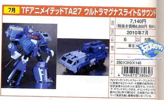 Transformers News: First Images of Takara Animated Ultra Magnus & Swindle Image