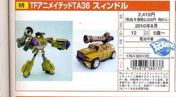 Transformers News: First Images of Takara Animated Ultra Magnus & Swindle Image