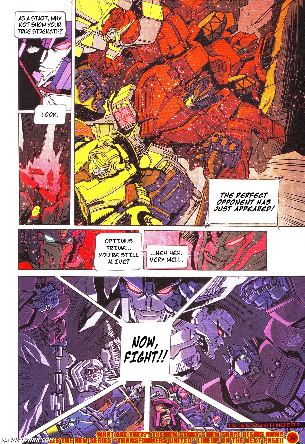Transformers News: Generations 2010 Transformers United Comic Translated Image