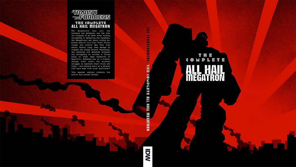 Transformers News: 'The Complete All Hail Megatron' Collection Cover Draft Image