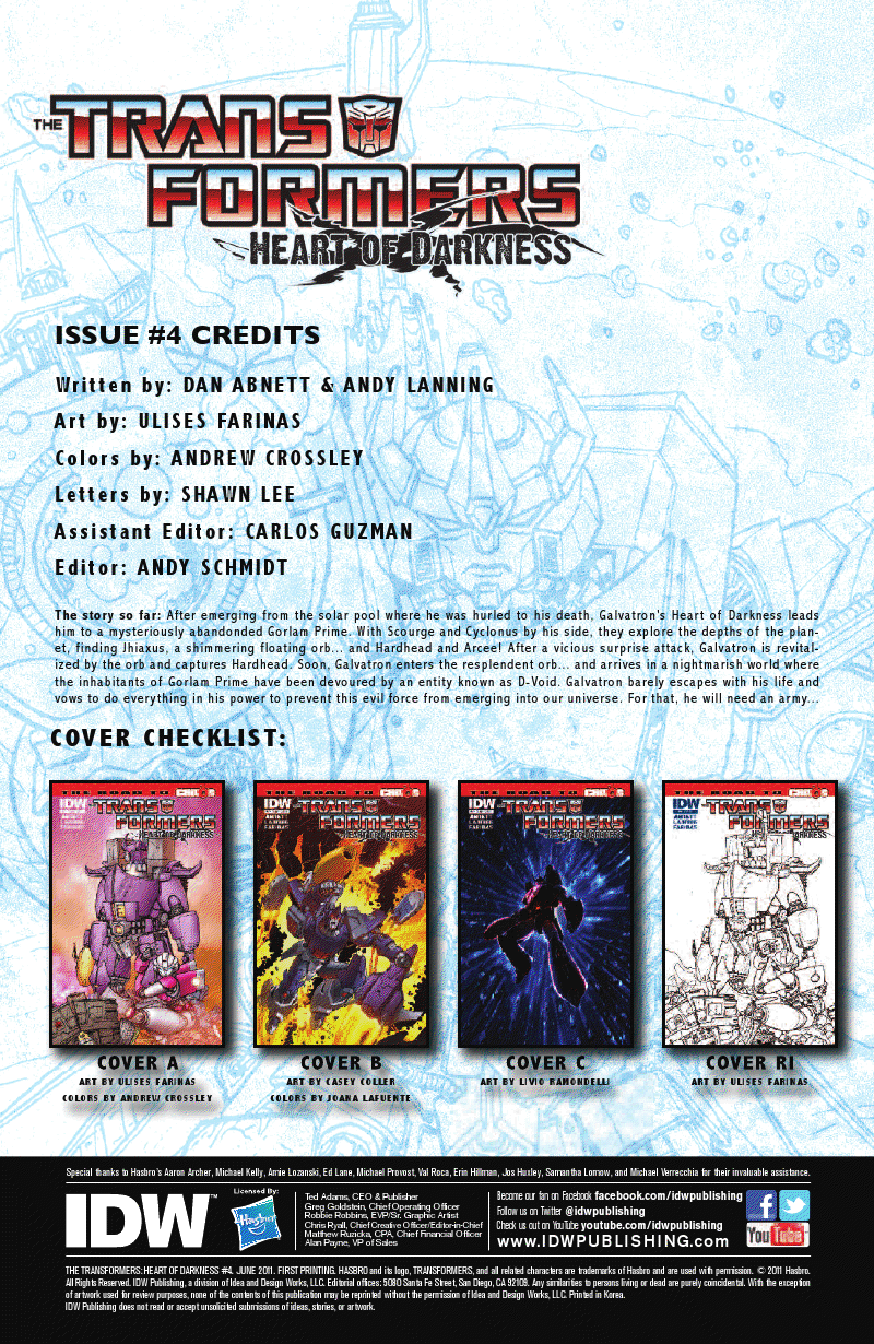 Transformers News: Transformers: Heart of Darkness #4 Seven Page Preview Image