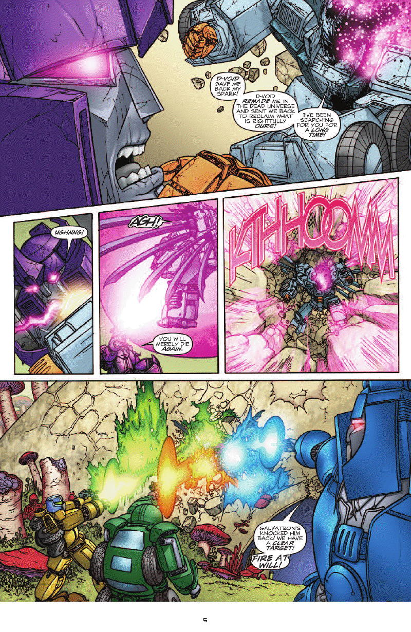 Transformers News: Transformers: Heart of Darkness #4 Seven Page Preview Image