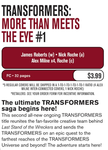 Transformers News: Two New IDW Titles: Transformers RID and MTMTE Image