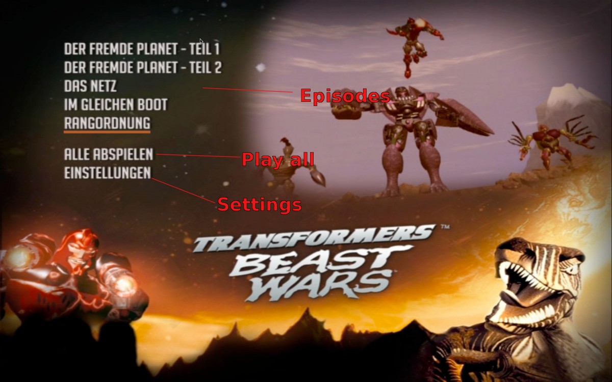 Transformers News: Review of German Beast Wars DVD box Image