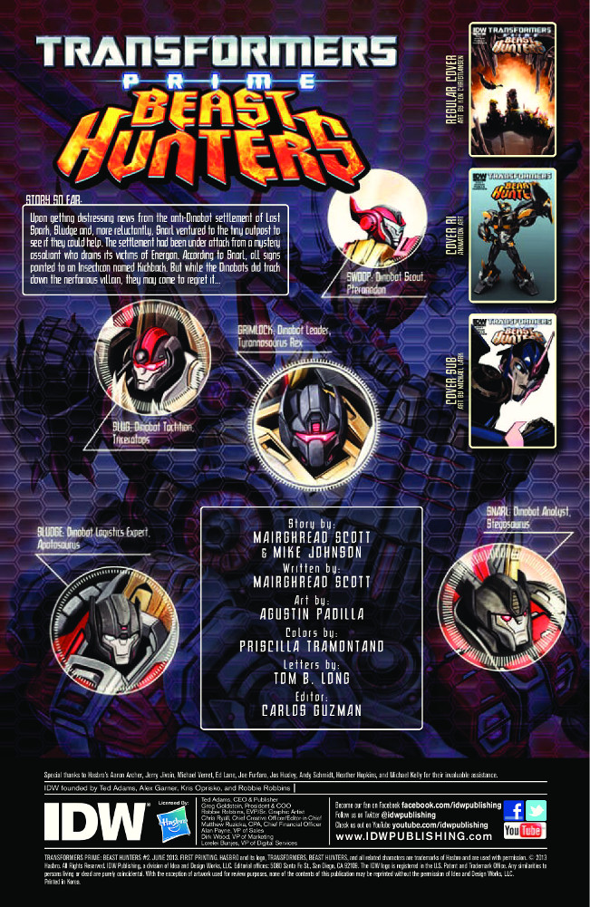 Transformers Prime: Beast Hunters #2 Preview