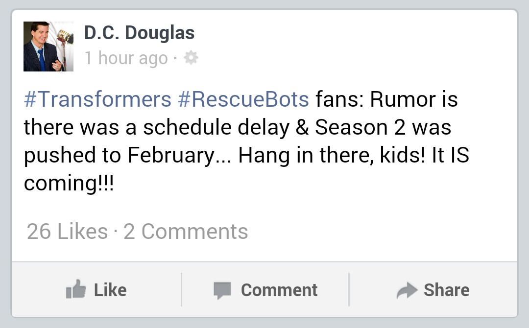 Transformers News: Rescue Bots Season 2 Premiere Reported Pushed Back Transformers News: Rescue Bots Season 2 Premiere Reported Pushed Back