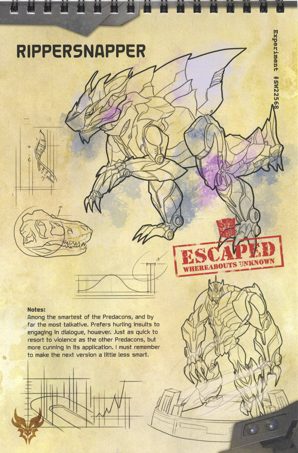 Transformers News: Artist John Forcucci's Shockwave's Lab Notes Artwork Gallery