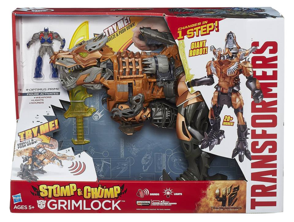 Transformers News: Stomp & Chomp Grimlock Official In Package Images Transformers News: Stomp & Chomp Grimlock Official In Package Images
