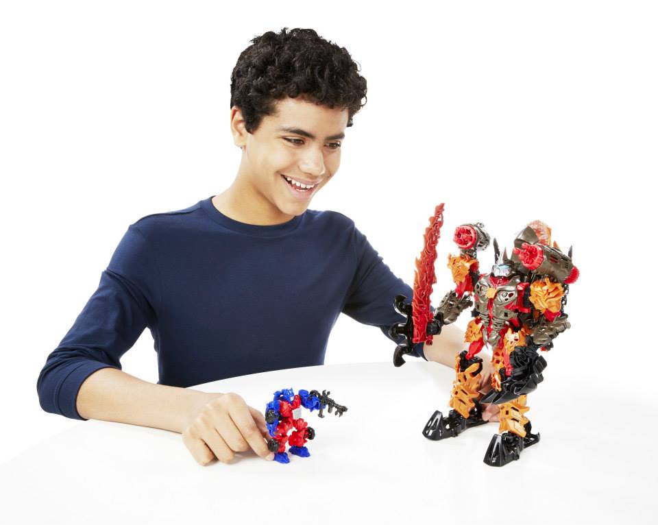 Transformers News: Transformers: Age Of Extinction Constructbots Dinofire Grimlock Official Images