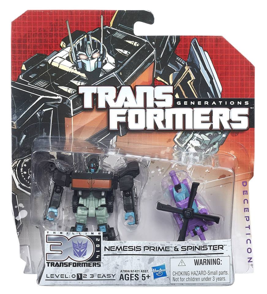 Transformers News: In Package Images Of Generations Cliffjumper and Nemesis Prime