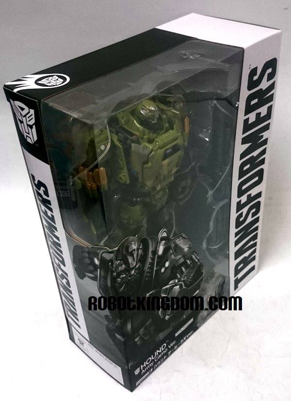 Transformers News: In Hand Images Of Amazon.jp Exclusive Movie Advanced Green Army Camo Hound/Blu-ray Combo Pack