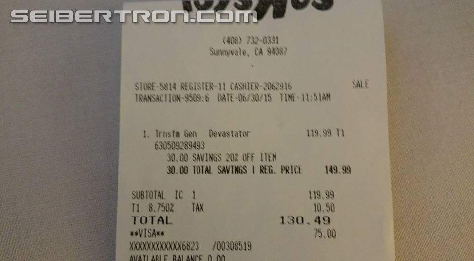 Transformers News: Combiner Wars Devastator Found At US Retail, Price Confirmed @ $149.99 Transformers News: Combiner Wars Devastator Found At US Retail, Price Confirmed @ $149.99