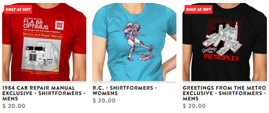 Transformers News: Ript Apparel Presents Shirtformers, Revenge of the Cotton II Transformers News: Ript Apparel Presents Shirtformers, Revenge of the Cotton II