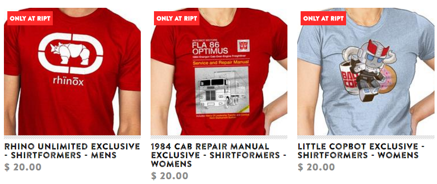Transformers News: Ript Apparel Presents Shirtformers, Revenge of the Cotton II Transformers News: Ript Apparel Presents Shirtformers, Revenge of the Cotton II