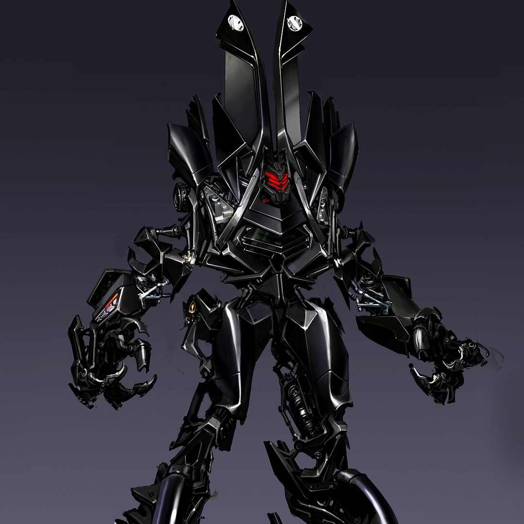Transformers News: Transformers: The Last Knight Concept Art: Early Knight And Sideways