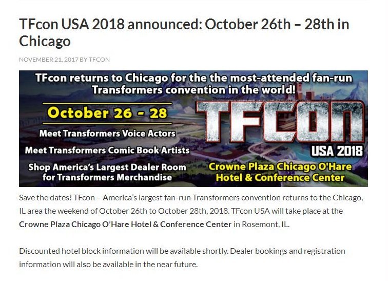 Transformers News: TFCon USA 2018 Transformers News: TFCon USA 2018