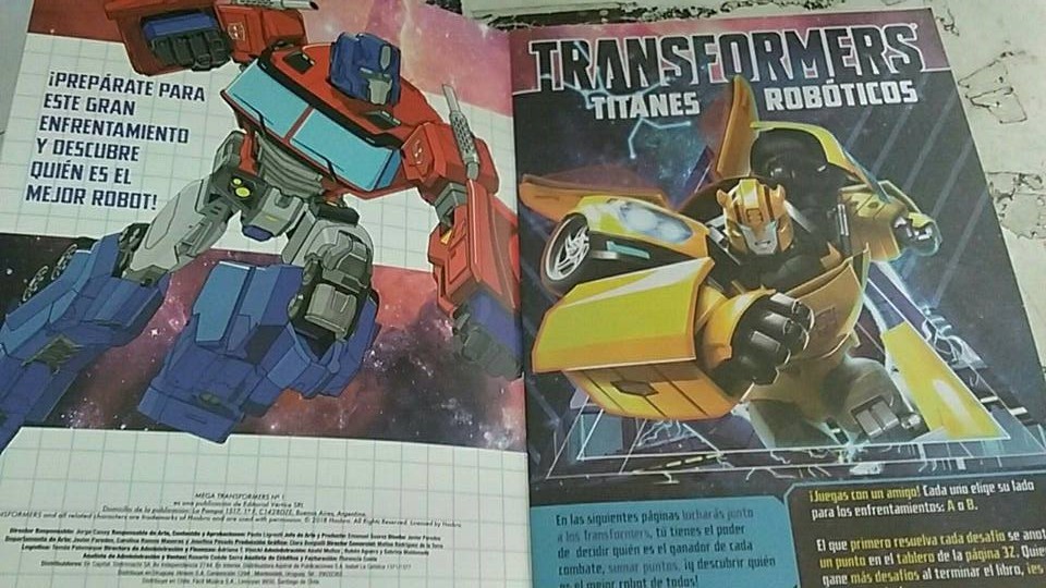 Transformers News: Transformers 'Evergreen' Activity Book Spotted in Argentina Transformers News: Transformers 'Evergreen' Activity Book Spotted in Argentina