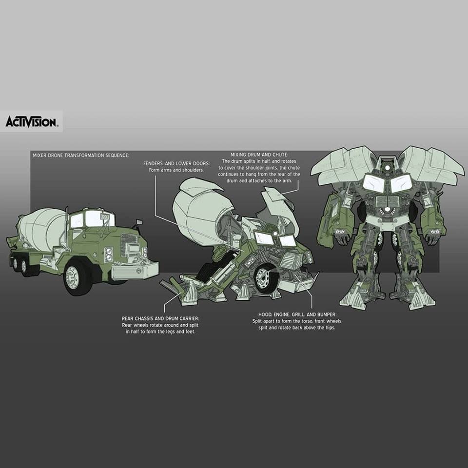 2007 Transformers: the Game concept art shown off by Ken Christiansen