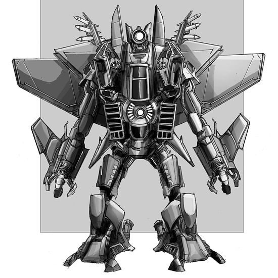2007 Transformers: the Game concept art shown off by Ken Christiansen