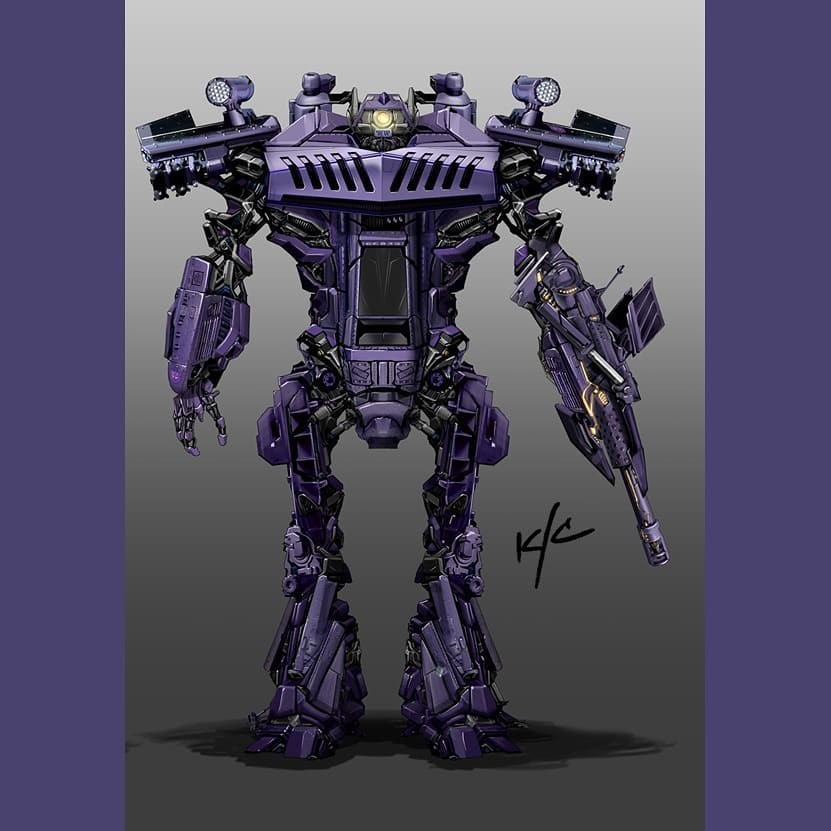 2007 Transformers: the Game concept art shown off by Ken Christiansen