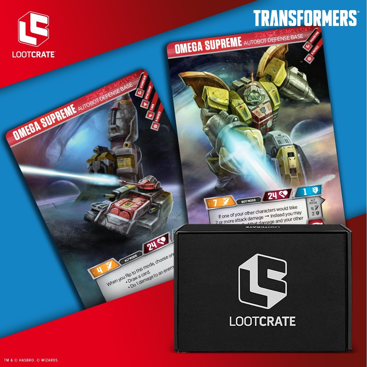Transformers News: Transformers TCG Omega Supreme card exclusive to Loot Crate