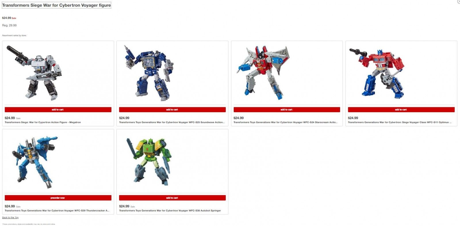 Transformers News: Siege Voyagers on Sale this Week at Target Plus Bonus Coupons