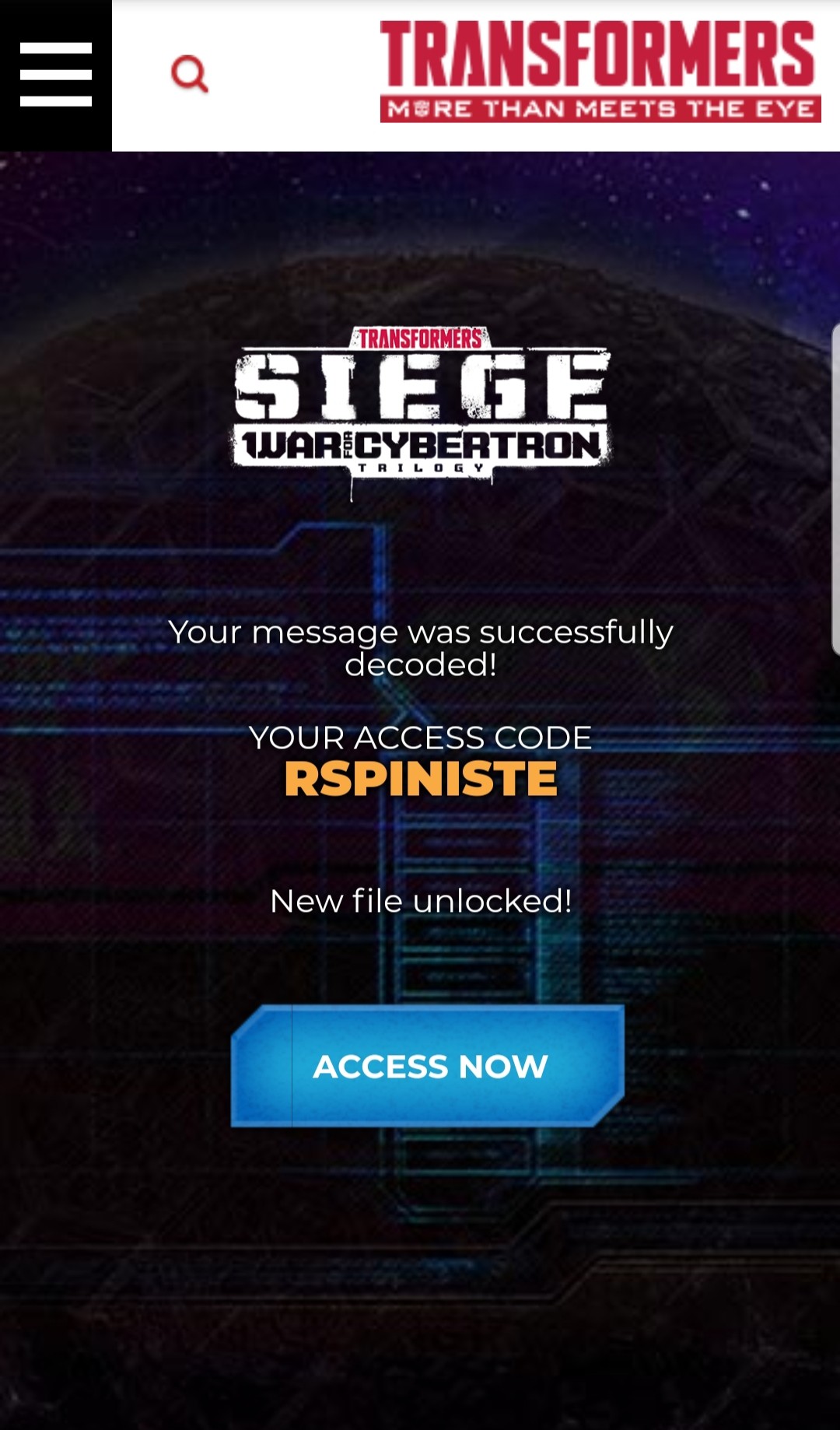 Transformers News: Transformers War for Cybertron: Siege Map of Cybertron Unlocked Transformers News: Transformers War for Cybertron: Siege Map of Cybertron Unlocked