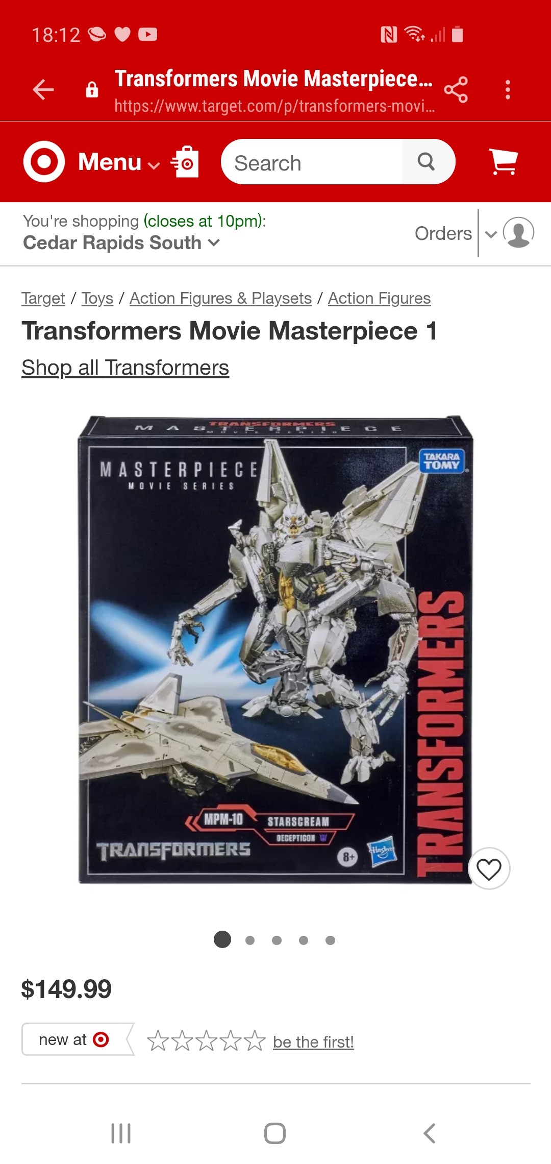 Transformers News: Transformers MPM-10 Starscream Now In Stock and Shipping From Target.com Transformers News: Transformers MPM-10 Starscream Now In Stock and Shipping From Target.com