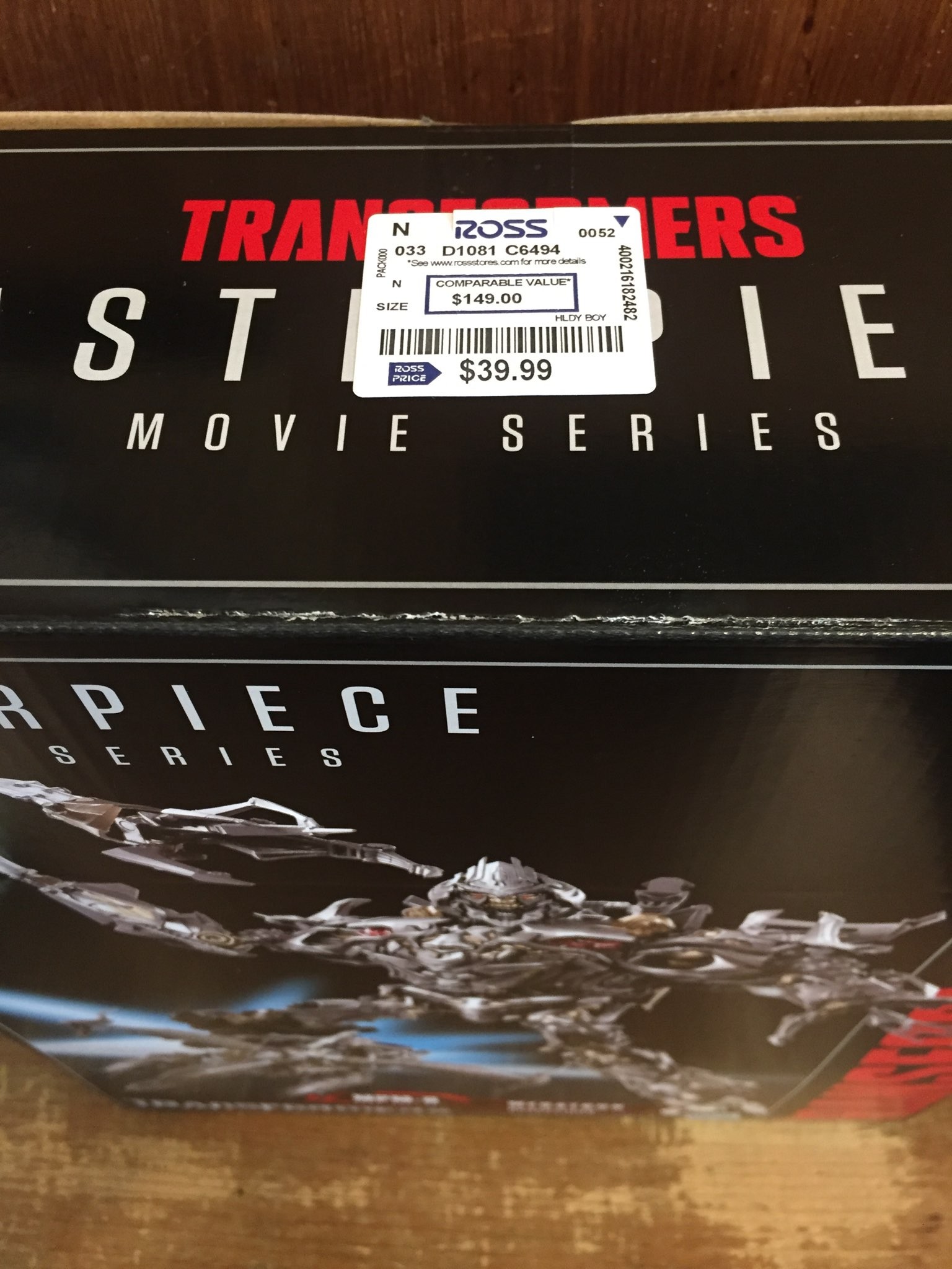 Transformers News: Steal of a Deal: Movie Masterpiece Megatron and Ironhide Found Heavily Discounted at Ross Transformers News: Steal of a Deal: Movie Masterpiece Megatron and Ironhide Found Heavily Discounted at Ross