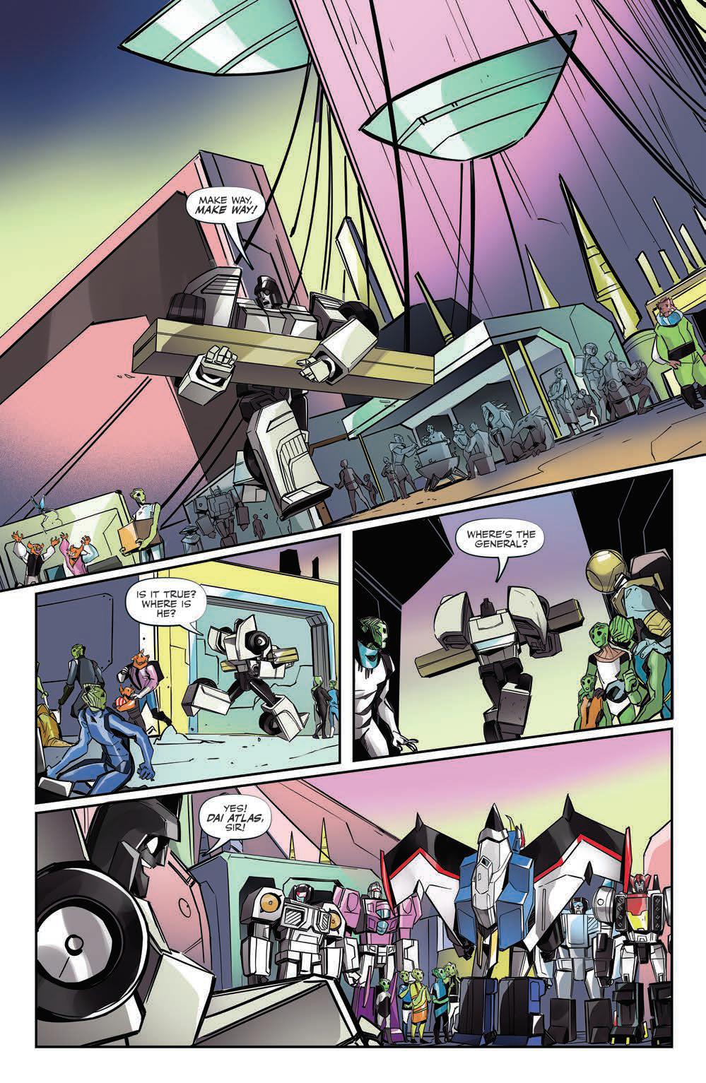 Transformers News: Five Page Preview of IDW Transformers: Escape #4