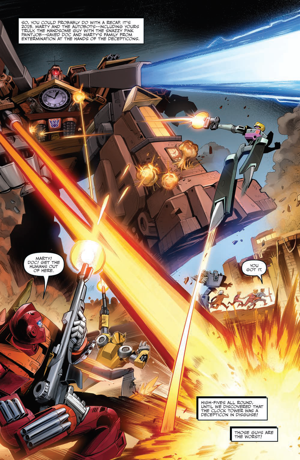 Transformers News: Five Page Preview of IDW Transformers / Back to the Future #4 Transformers News: Five Page Preview of IDW Transformers / Back to the Future #4