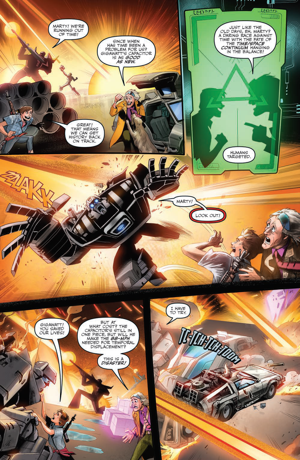 Transformers News: Five Page Preview of IDW Transformers / Back to the Future #4 Transformers News: Five Page Preview of IDW Transformers / Back to the Future #4