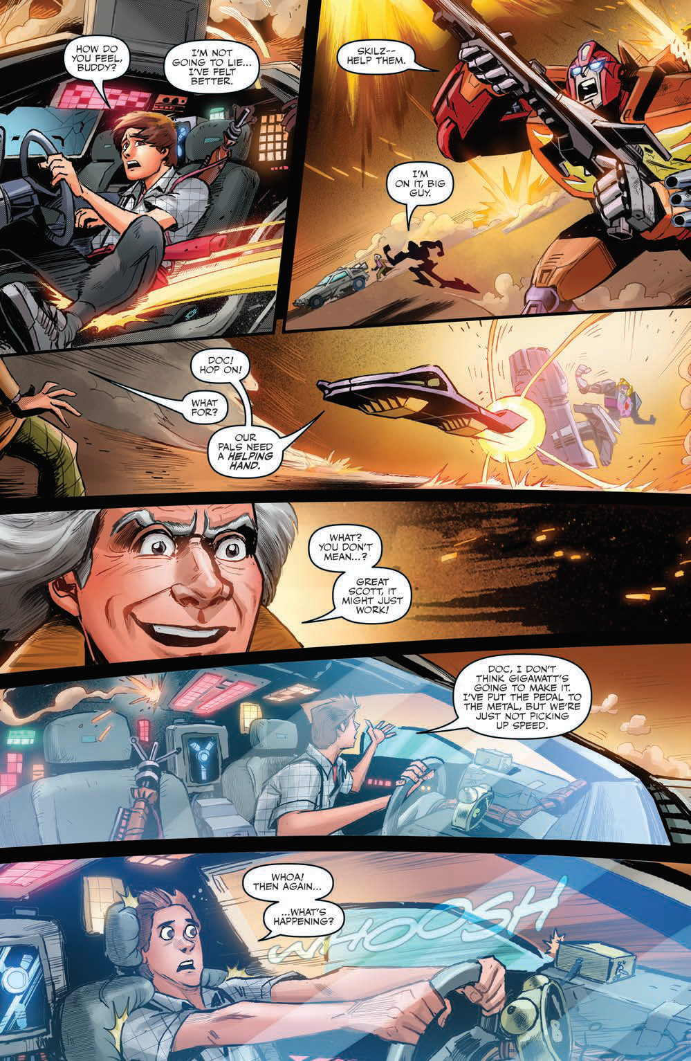 Transformers News: Five Page Preview of IDW Transformers / Back to the Future #4 Transformers News: Five Page Preview of IDW Transformers / Back to the Future #4