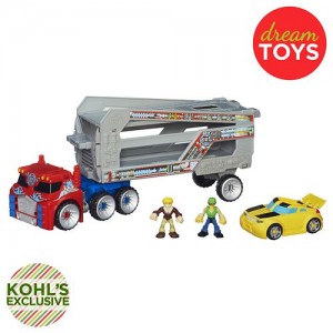 Transformers News: Kohl's exclusive Rescue Bots Optimus Prime Rescue Trailer Now Available