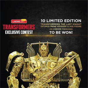 Transformers News: Malaysia myNEWS Limited Edition Gold Optimus Prime Contest