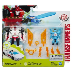 Transformers News: Transformers: Robots in Disguise Sideswipe and Windstrike Battle Pack Available Now